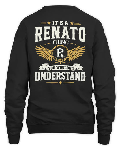 RENATO KT06-M008 It’s a [NAME] Thing – You Wouldn’t Understand | Personalized Vintage T-Shirt - Unisex Sweatshirt - Black