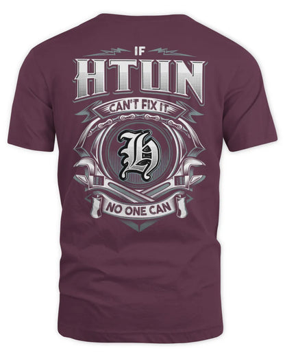 HTUN AP81-K4-626 - Personalized Ahmed Quote Apparel “If Ahmed Can't Fix It, No One Can” - Unisex Standard T-Shirt - Maroon