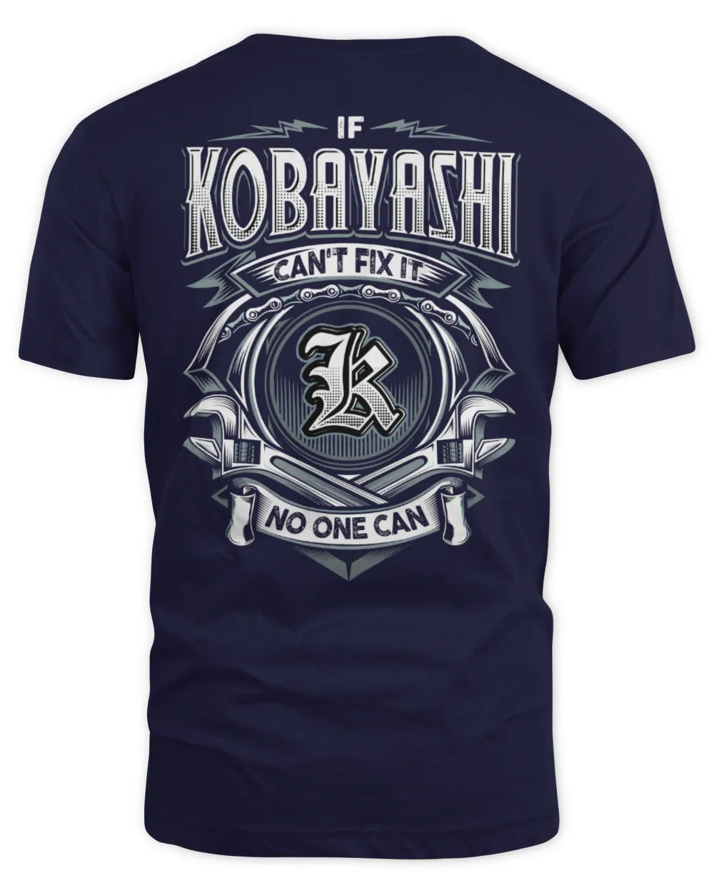 KOBAYASHI AP81-K4-626 - Personalized Ahmed Quote Apparel “If Ahmed Can't Fix It, No One Can” - Unisex Standard T-Shirt - Navy