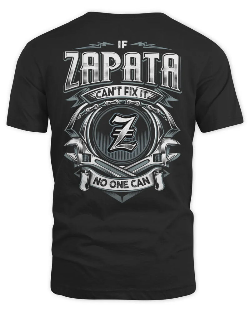 ZAPATA AP81-K4-626 - Personalized Ahmed Quote Apparel “If Ahmed Can't Fix It, No One Can” - Unisex Standard T-Shirt - Black