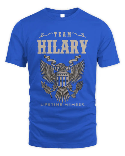 HILARY TP06-K82 – Personalized Classic Style Apparel “Team NAME Lifetime Member” - Unisex Standard T-Shirt - Royal