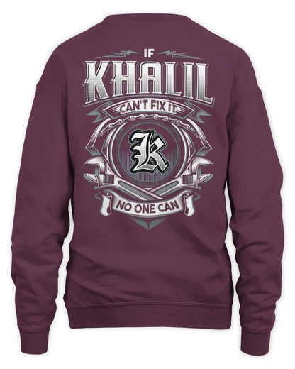KHALIL AP81-K4-626 - Personalized Ahmed Quote Apparel “If Ahmed Can't Fix It, No One Can” - Unisex Sweatshirt - Maroon