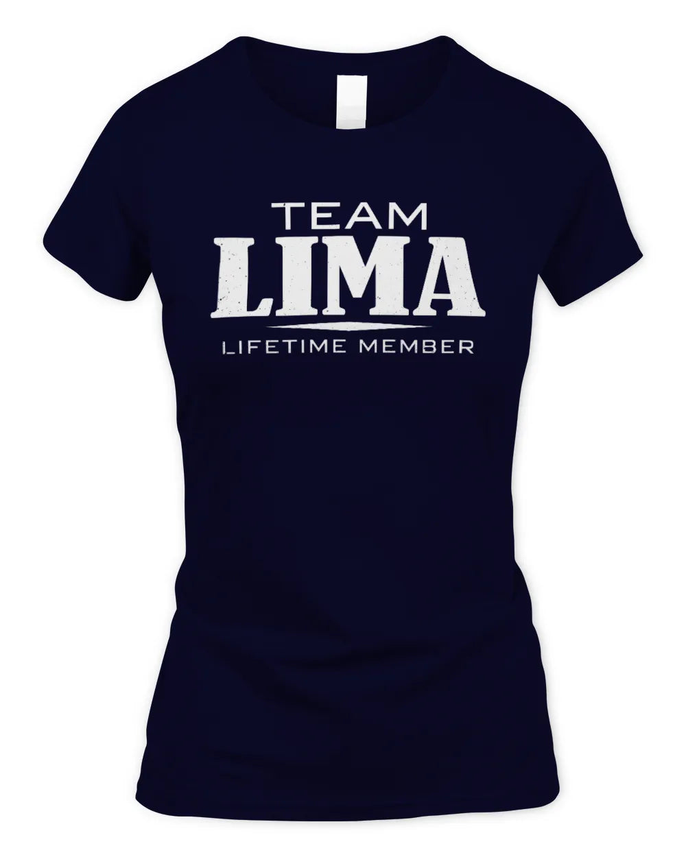 LIMA BL62-K4-128 - Personalized “Team NAME Lifetime Member” - Women's Standard T-Shirt - Navy