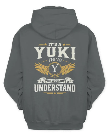 YUKI KT06-M008 It’s a [NAME] Thing – You Wouldn’t Understand | Personalized Vintage T-Shirt - Unisex Hoodie - Charcoal