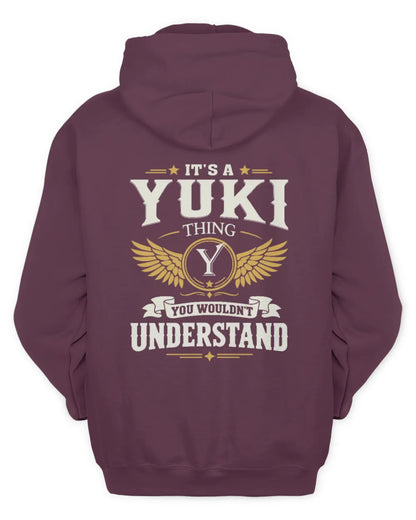 YUKI KT06-M008 It’s a [NAME] Thing – You Wouldn’t Understand | Personalized Vintage T-Shirt - Unisex Hoodie - Maroon