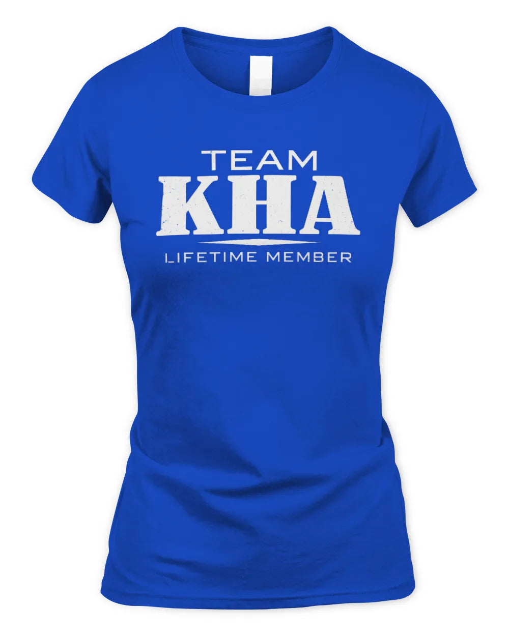 KHA BL62-K4-128 - Personalized “Team NAME Lifetime Member” - Women's Standard T-Shirt - Royal