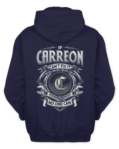 CARREON AP81-K4-626 - Personalized Ahmed Quote Apparel “If Ahmed Can't Fix It, No One Can” - Unisex Hoodie - Navy