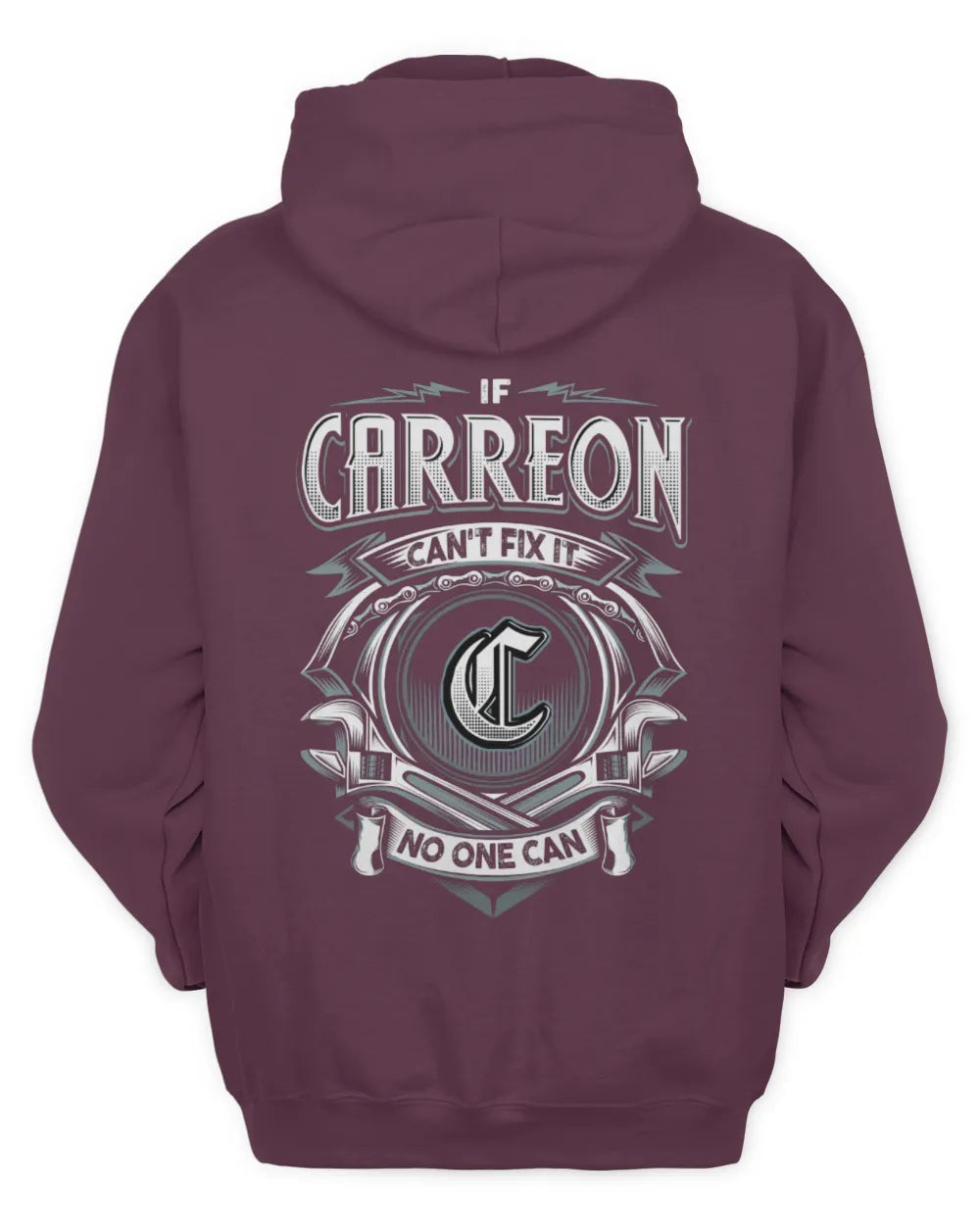 CARREON AP81-K4-626 - Personalized Ahmed Quote Apparel “If Ahmed Can't Fix It, No One Can” - Unisex Hoodie - Maroon