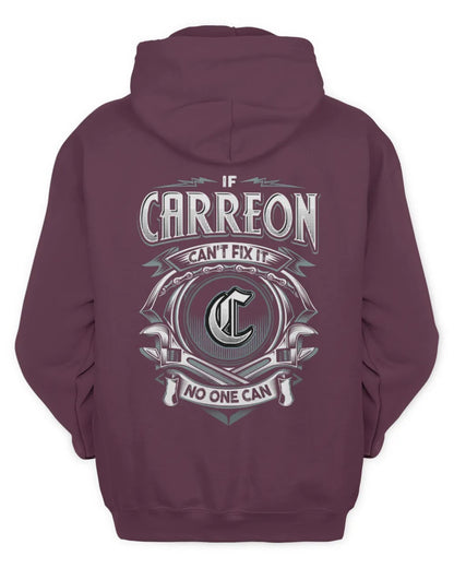 CARREON AP81-K4-626 - Personalized Ahmed Quote Apparel “If Ahmed Can't Fix It, No One Can” - Unisex Hoodie - Maroon