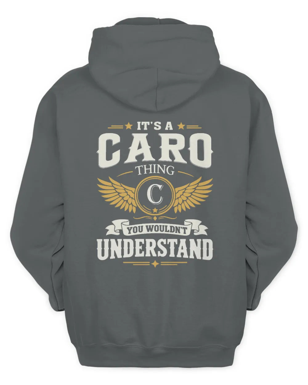 CARO KT06-M008 It’s a [NAME] Thing – You Wouldn’t Understand | Personalized Vintage T-Shirt - Unisex Hoodie - Charcoal