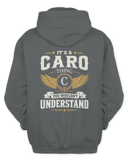 CARO KT06-M008 It’s a [NAME] Thing – You Wouldn’t Understand | Personalized Vintage T-Shirt - Unisex Hoodie - Charcoal