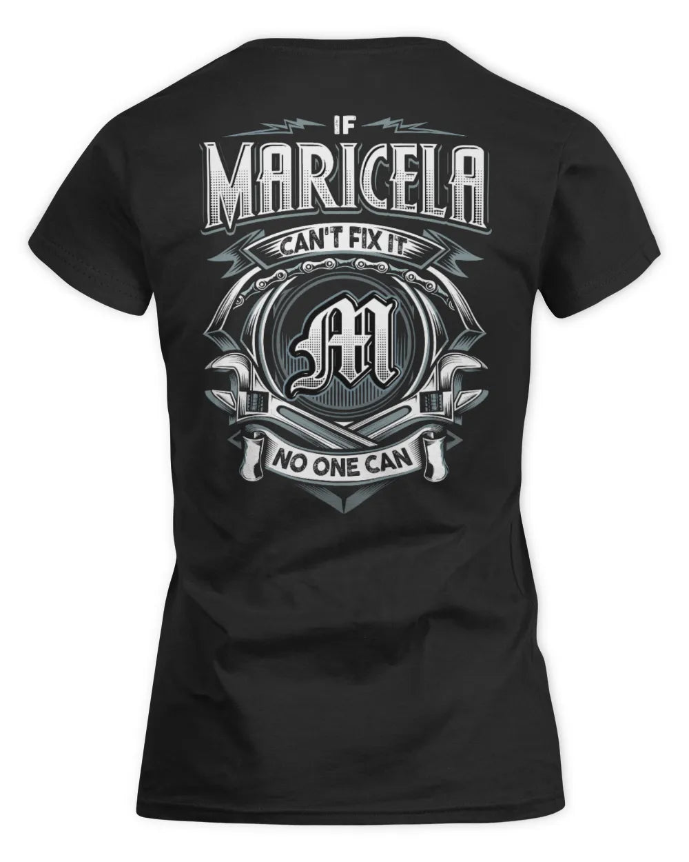 MARICELA AP81-K4-626 - Personalized Ahmed Quote Apparel “If Ahmed Can't Fix It, No One Can” - Women's Standard T-Shirt - Black
