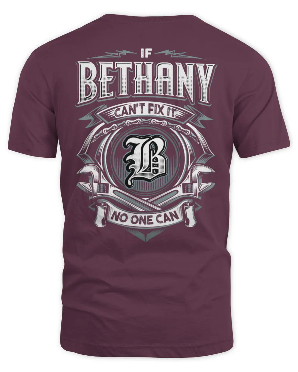 BETHANY AP81-K4-626 - Personalized Ahmed Quote Apparel “If Ahmed Can't Fix It, No One Can” - Unisex Standard T-Shirt - Maroon