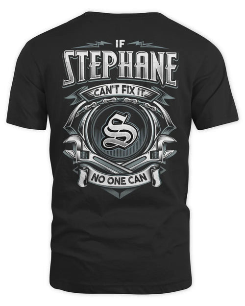 STEPHANE AP81-K4-626 - Personalized Ahmed Quote Apparel “If Ahmed Can't Fix It, No One Can” - Unisex Standard T-Shirt - Black