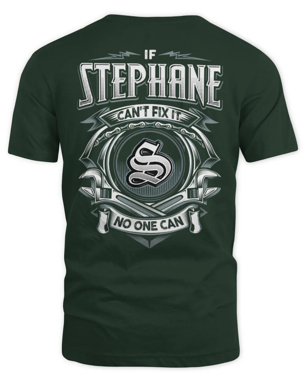 STEPHANE AP81-K4-626 - Personalized Ahmed Quote Apparel “If Ahmed Can't Fix It, No One Can” - Unisex Standard T-Shirt - Forest Green