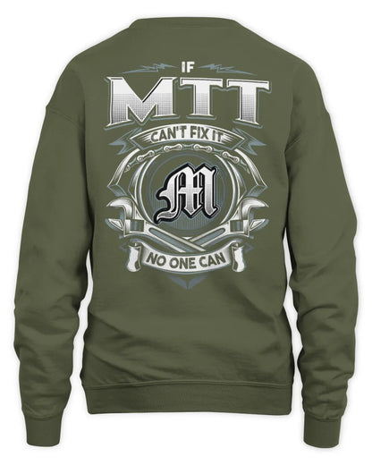 MTT AP81-K4-626 - Personalized Ahmed Quote Apparel “If Ahmed Can't Fix It, No One Can” - Unisex Sweatshirt - Military Green