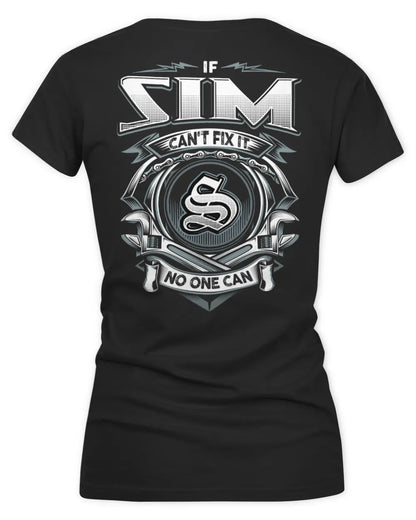 SIM AP81-K4-626 - Personalized Ahmed Quote Apparel “If Ahmed Can't Fix It, No One Can” - Women's V-Neck T-Shirt - Black