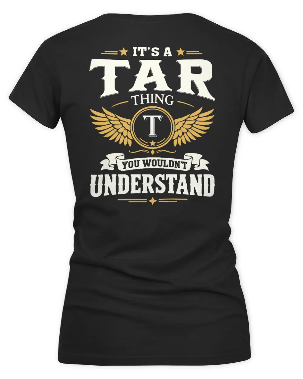 TAR KT06-M008 It’s a [NAME] Thing – You Wouldn’t Understand | Personalized Vintage T-Shirt - Women's V-Neck T-Shirt - Black