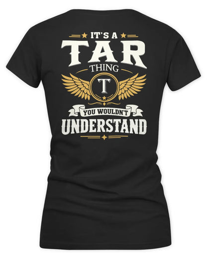 TAR KT06-M008 It’s a [NAME] Thing – You Wouldn’t Understand | Personalized Vintage T-Shirt - Women's V-Neck T-Shirt - Black