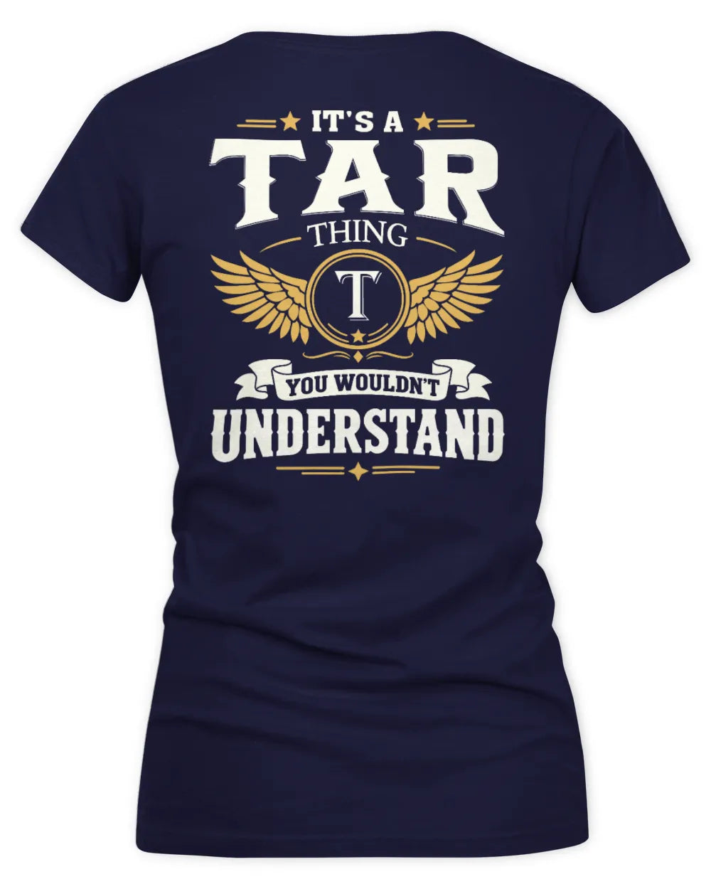 TAR KT06-M008 It’s a [NAME] Thing – You Wouldn’t Understand | Personalized Vintage T-Shirt - Women's V-Neck T-Shirt - Navy