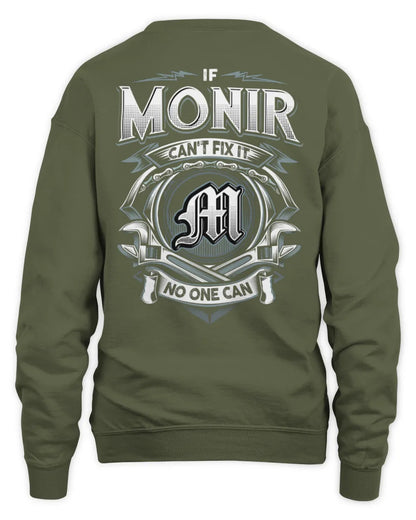 MONIR AP81-K4-626 - Personalized Ahmed Quote Apparel “If Ahmed Can't Fix It, No One Can” - Unisex Sweatshirt - Military Green
