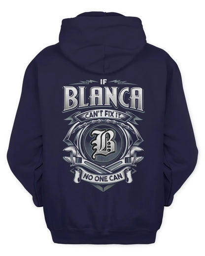 BLANCA AP81-K4-626 - Personalized Ahmed Quote Apparel “If Ahmed Can't Fix It, No One Can” - Unisex Hoodie - Navy