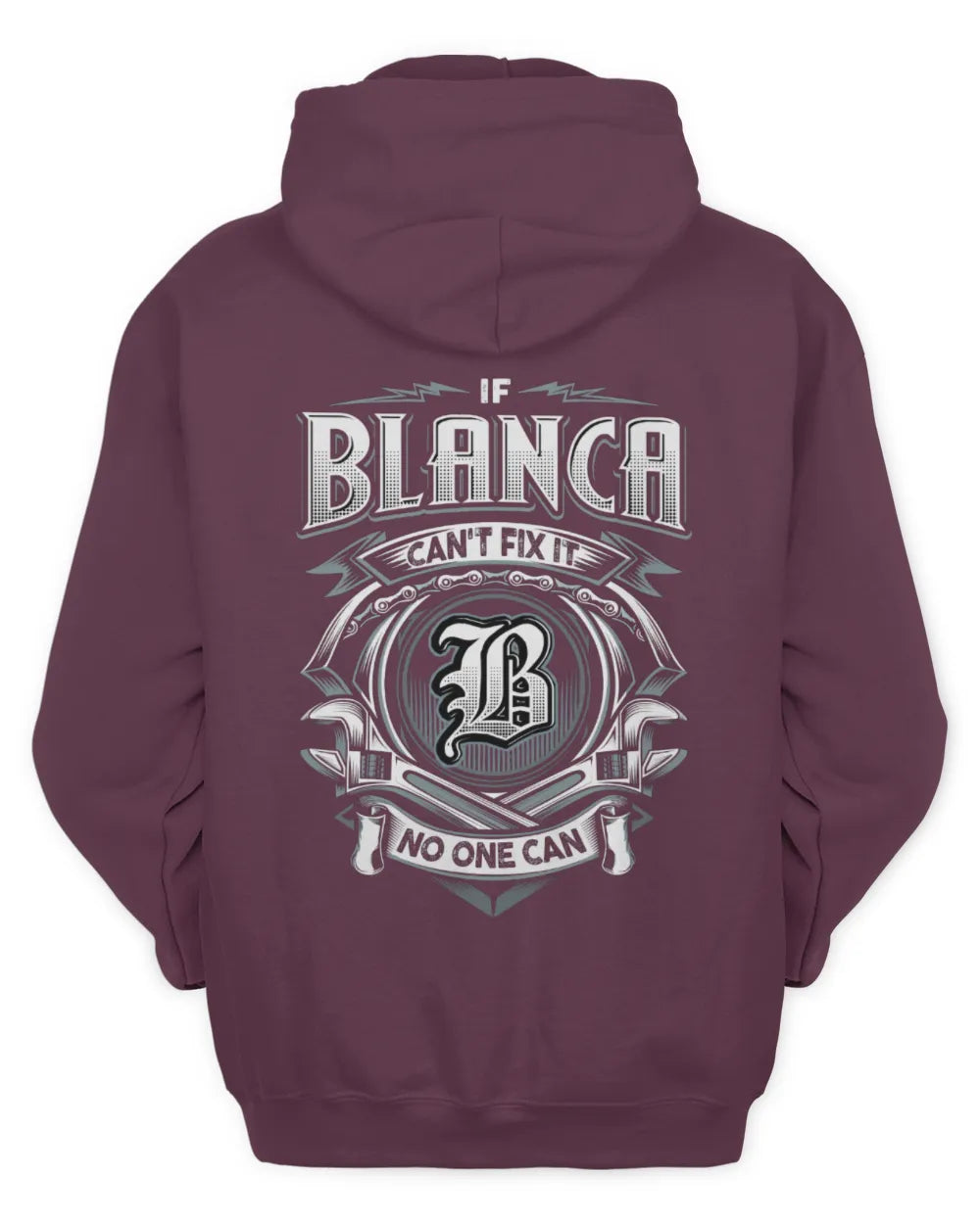 BLANCA AP81-K4-626 - Personalized Ahmed Quote Apparel “If Ahmed Can't Fix It, No One Can” - Unisex Hoodie - Maroon