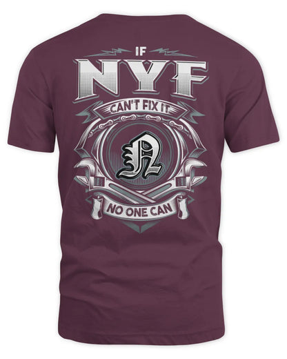 NYF AP81-K4-626 - Personalized Ahmed Quote Apparel “If Ahmed Can't Fix It, No One Can” - Unisex Standard T-Shirt - Maroon