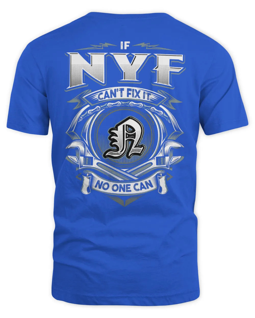 NYF AP81-K4-626 - Personalized Ahmed Quote Apparel “If Ahmed Can't Fix It, No One Can” - Unisex Standard T-Shirt - Royal