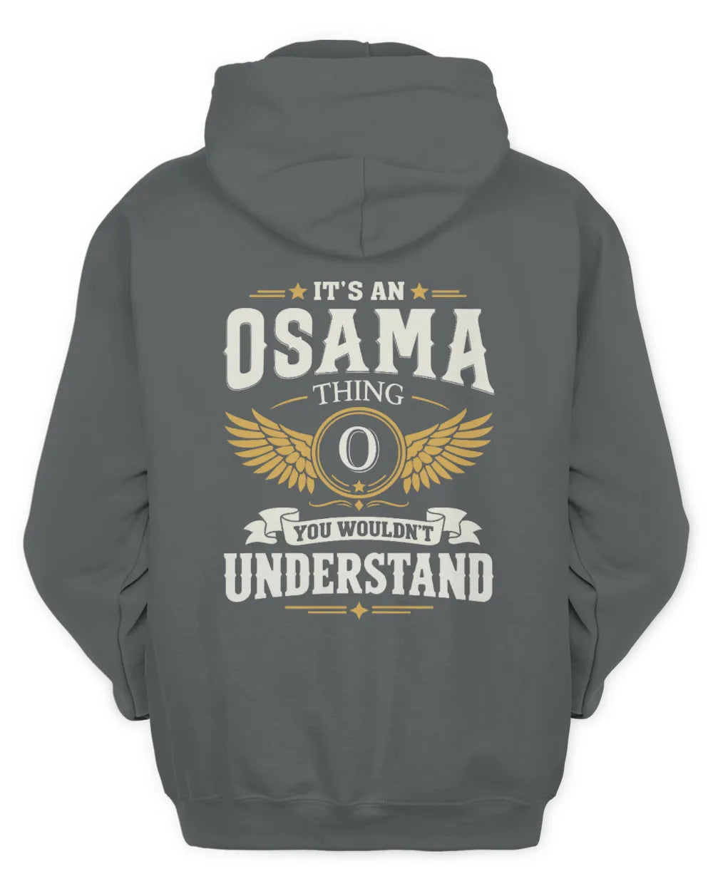 OSAMA KT06-M008 It’s a [NAME] Thing – You Wouldn’t Understand | Personalized Vintage T-Shirt - Unisex Hoodie - Charcoal