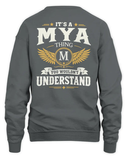 MYA KT06-M008 It’s a [NAME] Thing – You Wouldn’t Understand | Personalized Vintage T-Shirt - Unisex Sweatshirt - Charcoal