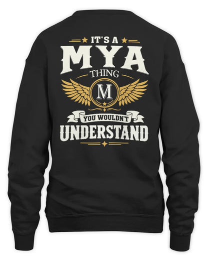 MYA KT06-M008 It’s a [NAME] Thing – You Wouldn’t Understand | Personalized Vintage T-Shirt - Unisex Sweatshirt - Black