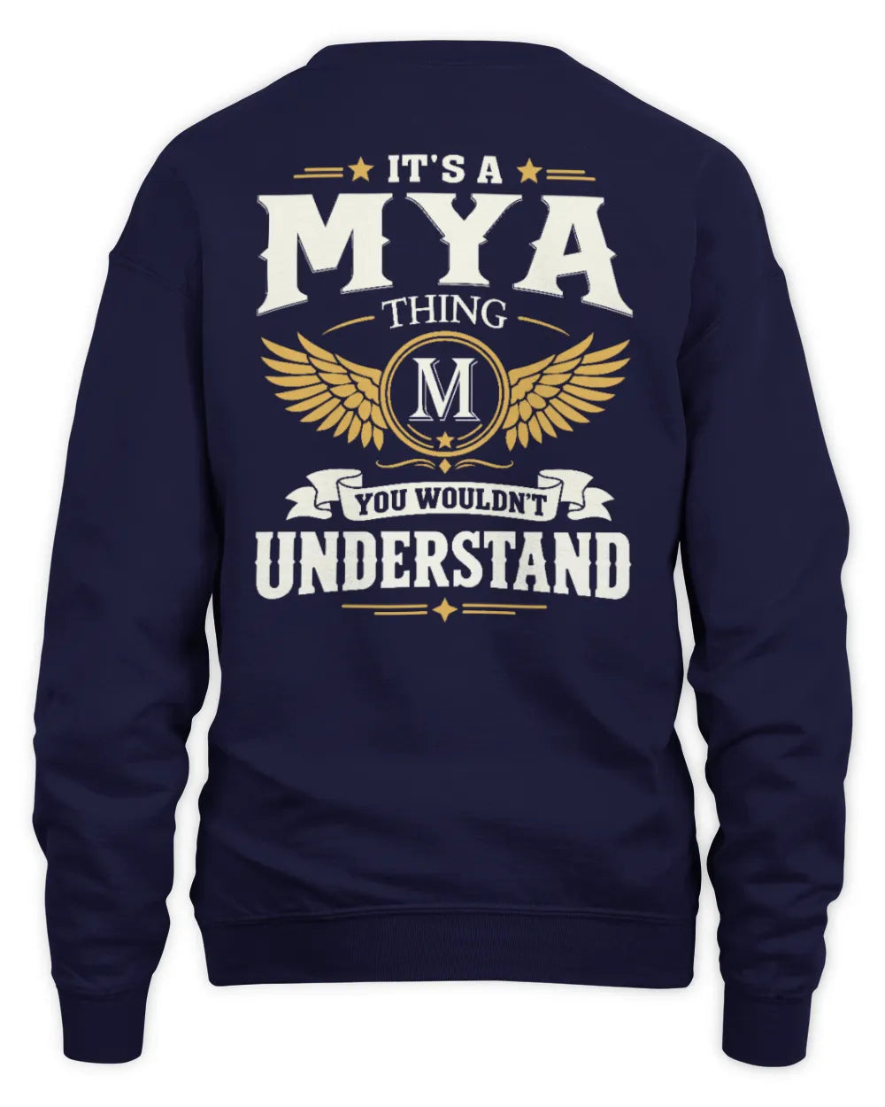 MYA KT06-M008 It’s a [NAME] Thing – You Wouldn’t Understand | Personalized Vintage T-Shirt - Unisex Sweatshirt - Navy