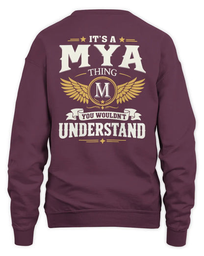 MYA KT06-M008 It’s a [NAME] Thing – You Wouldn’t Understand | Personalized Vintage T-Shirt - Unisex Sweatshirt - Maroon