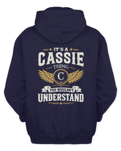 CASSIE KT06-M008 It’s a [NAME] Thing – You Wouldn’t Understand | Personalized Vintage T-Shirt - Unisex Hoodie - Navy