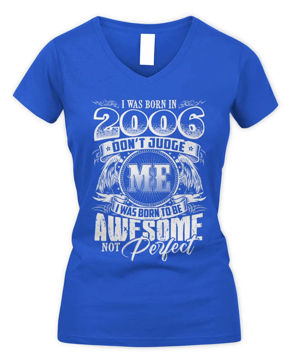 2006 HH89-K2 – Awesome Birth Year Quote T-Shirt - Women's V-Neck T-Shirt - Royal
