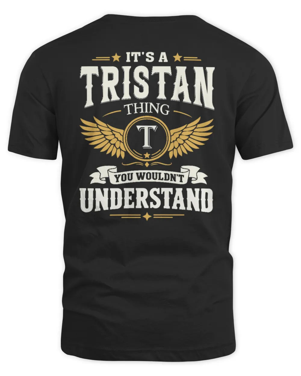 TRISTAN KT06-M008 It’s a [NAME] Thing – You Wouldn’t Understand | Personalized Vintage T-Shirt - Unisex Standard T-Shirt - Black