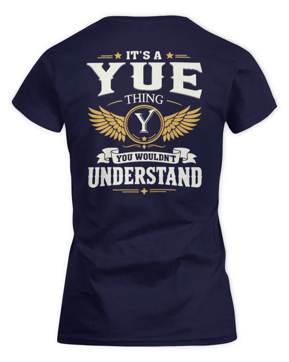 YUE KT06-M008 It’s a [NAME] Thing – You Wouldn’t Understand | Personalized Vintage T-Shirt - Women's Standard T-Shirt - Navy