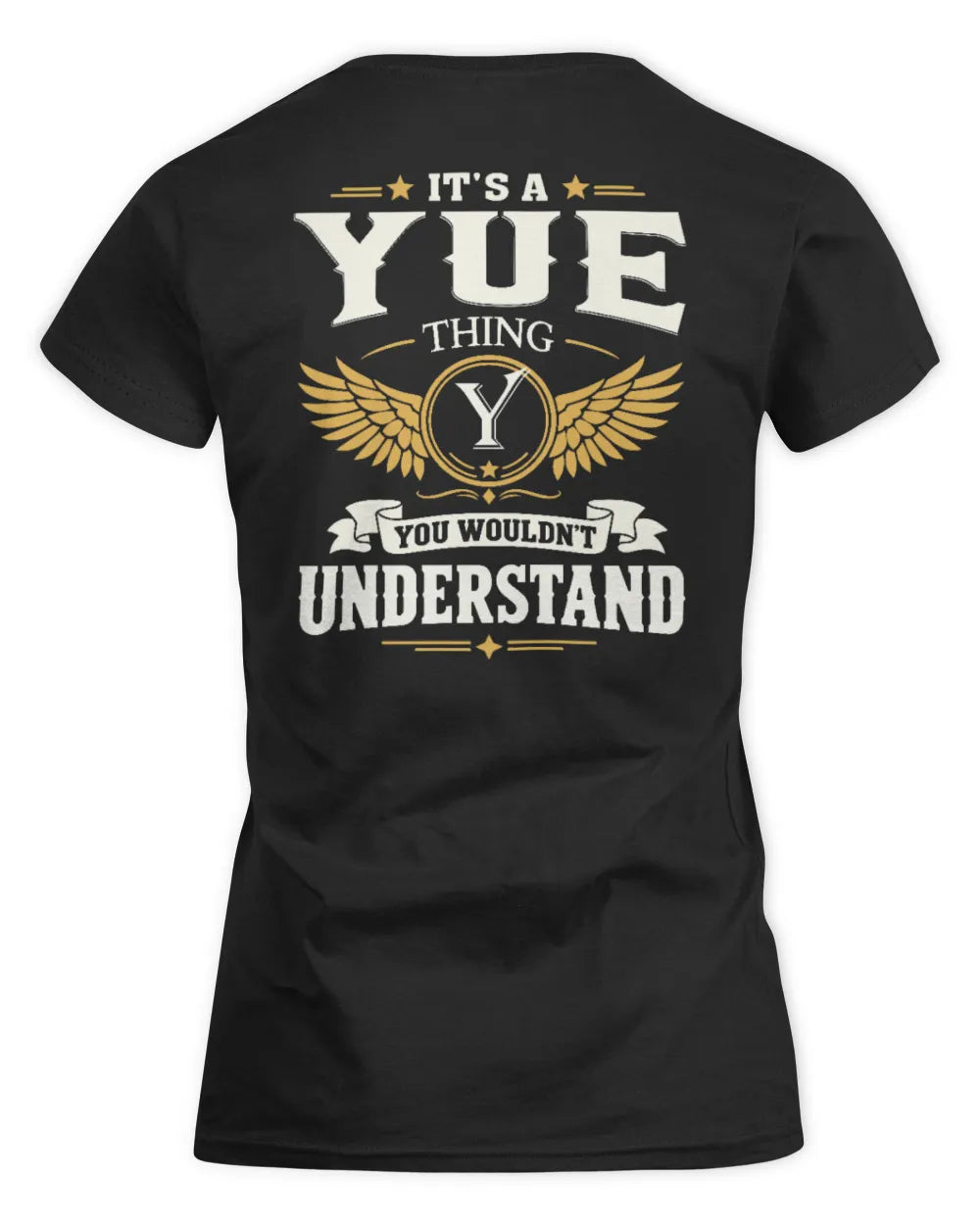 YUE KT06-M008 It’s a [NAME] Thing – You Wouldn’t Understand | Personalized Vintage T-Shirt - Women's Standard T-Shirt - Black