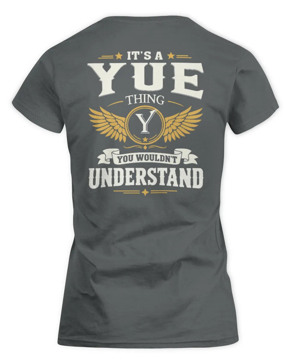 YUE KT06-M008 It’s a [NAME] Thing – You Wouldn’t Understand | Personalized Vintage T-Shirt - Women's Standard T-Shirt - Charcoal