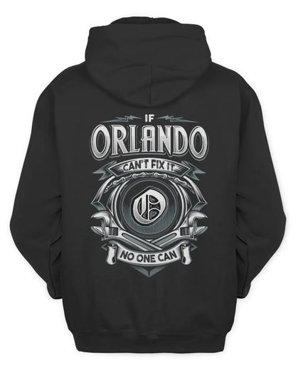 ORLANDO AP81-K4-626 - Personalized Ahmed Quote Apparel “If Ahmed Can't Fix It, No One Can” - Unisex Hoodie - Black