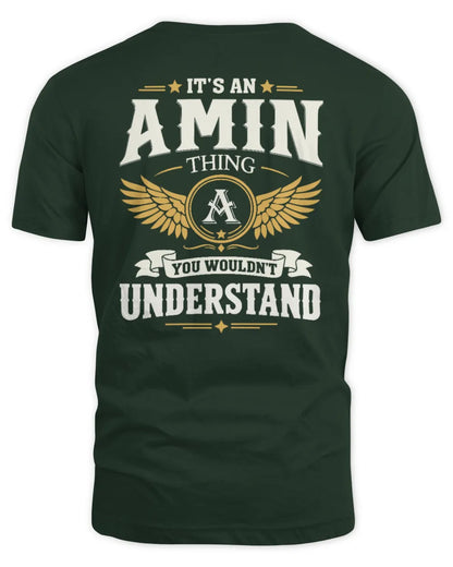 AMIN KT06-M008 It’s a [NAME] Thing – You Wouldn’t Understand | Personalized Vintage T-Shirt - Unisex Standard T-Shirt - Forest Green