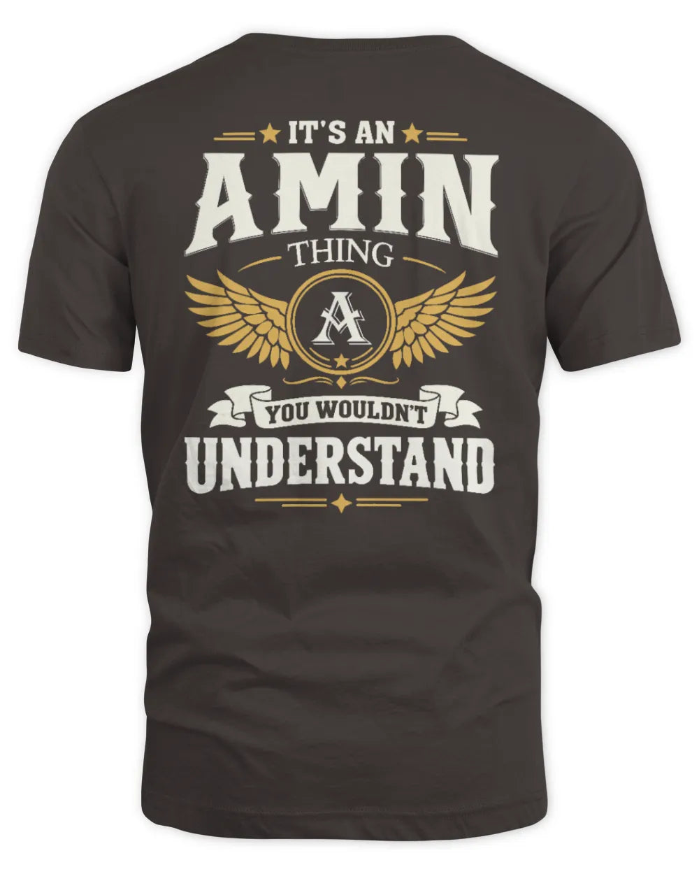 AMIN KT06-M008 It’s a [NAME] Thing – You Wouldn’t Understand | Personalized Vintage T-Shirt - Unisex Standard T-Shirt - Dark Chocolate