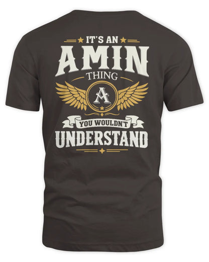 AMIN KT06-M008 It’s a [NAME] Thing – You Wouldn’t Understand | Personalized Vintage T-Shirt - Unisex Standard T-Shirt - Dark Chocolate