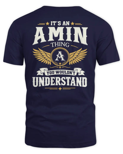 AMIN KT06-M008 It’s a [NAME] Thing – You Wouldn’t Understand | Personalized Vintage T-Shirt - Unisex Standard T-Shirt - Navy