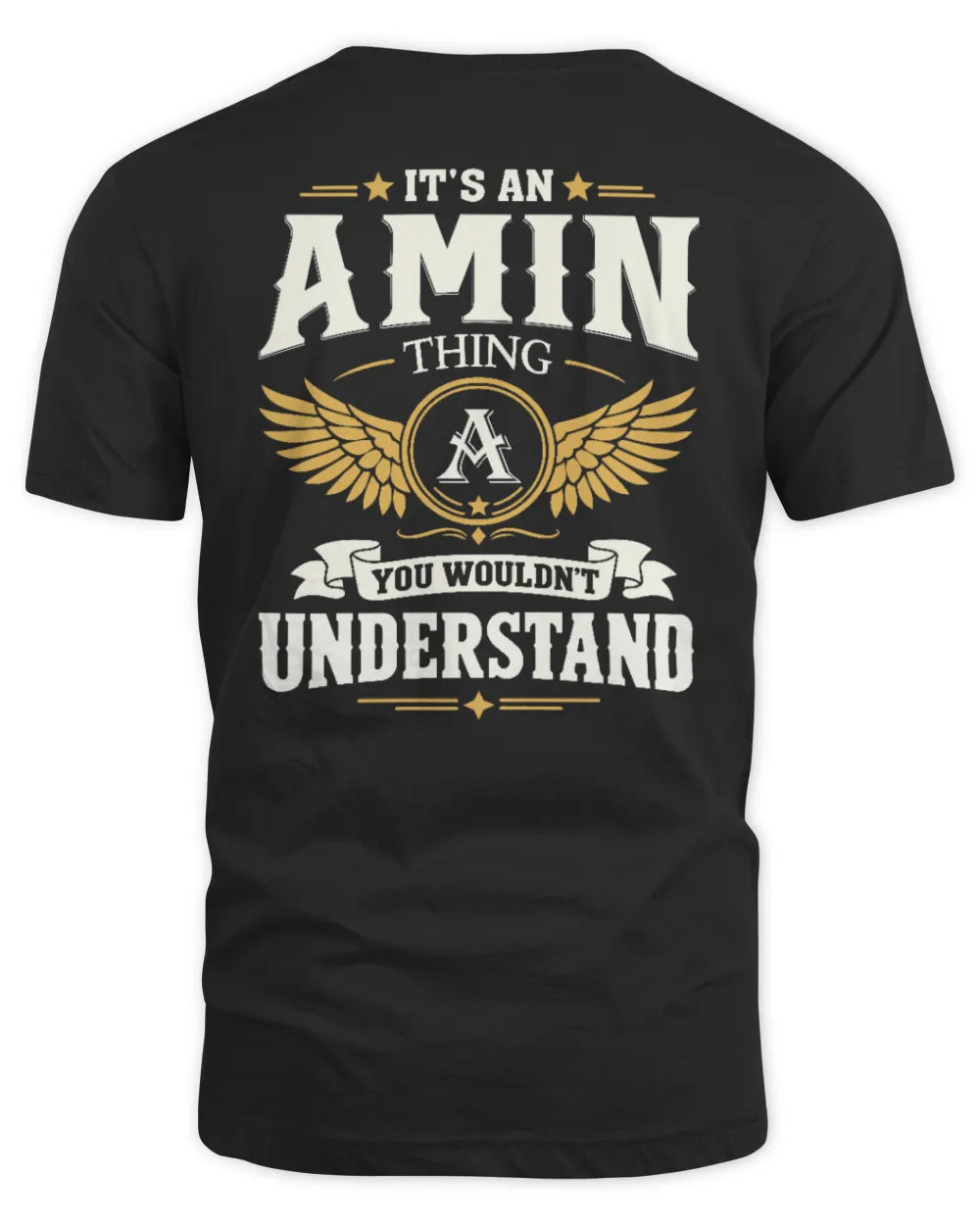 AMIN KT06-M008 It’s a [NAME] Thing – You Wouldn’t Understand | Personalized Vintage T-Shirt - Unisex Standard T-Shirt - Black