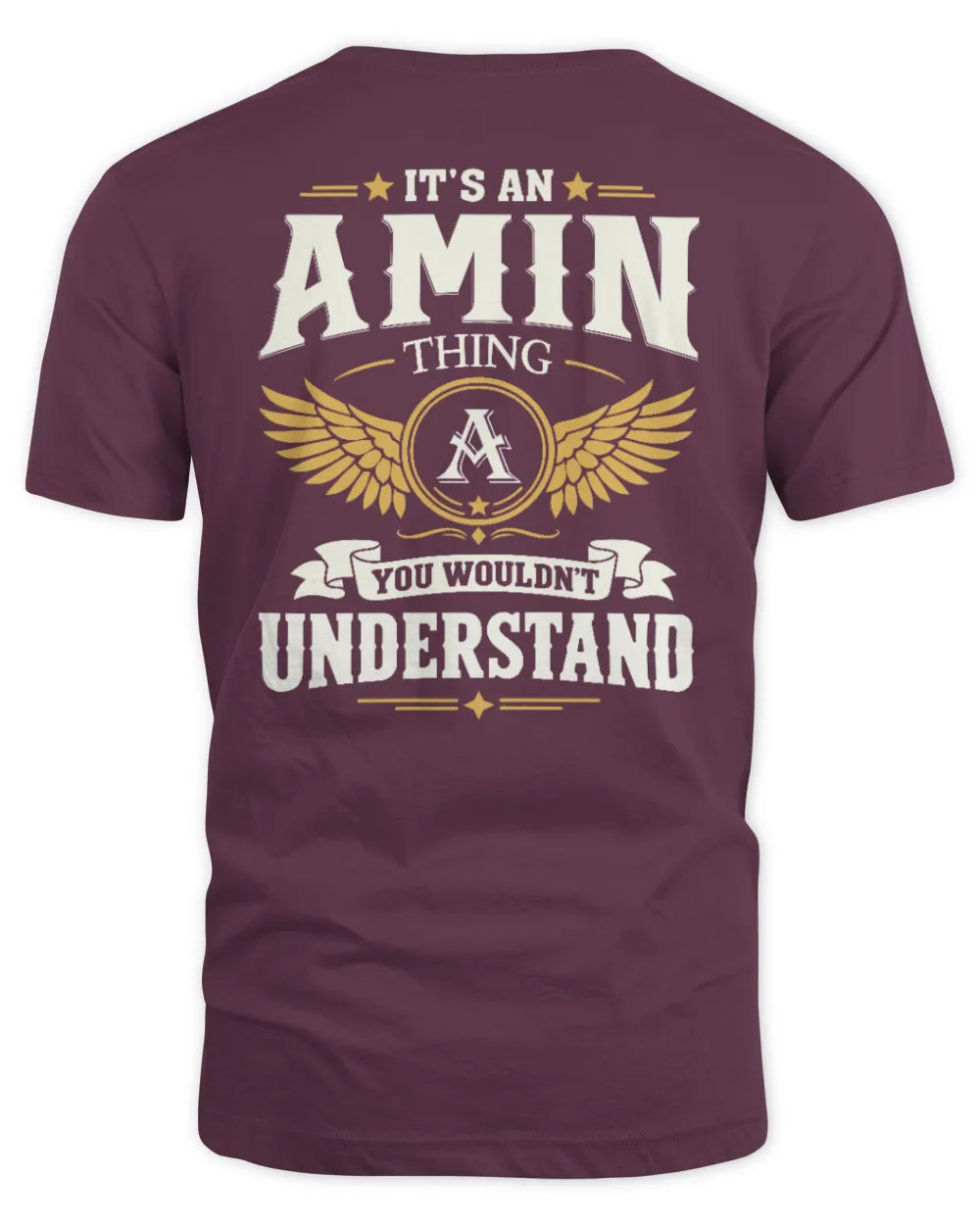 AMIN KT06-M008 It’s a [NAME] Thing – You Wouldn’t Understand | Personalized Vintage T-Shirt - Unisex Standard T-Shirt - Maroon