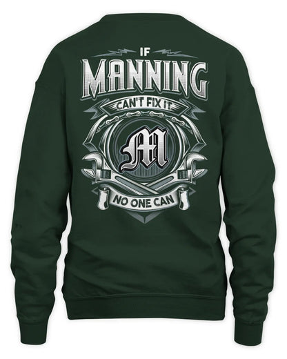 MANNING AP81-K4-626 - Personalized Ahmed Quote Apparel “If Ahmed Can't Fix It, No One Can” - Unisex Sweatshirt - Forest Green