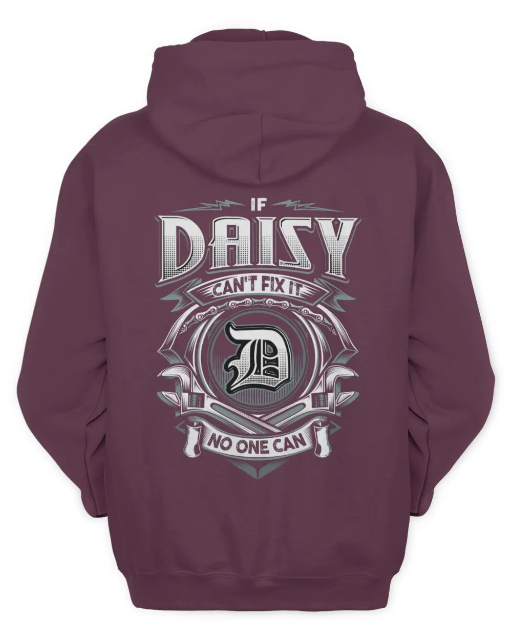 DAISY AP81-K4-626 - Personalized Ahmed Quote Apparel “If Ahmed Can't Fix It, No One Can” - Unisex Hoodie - Maroon