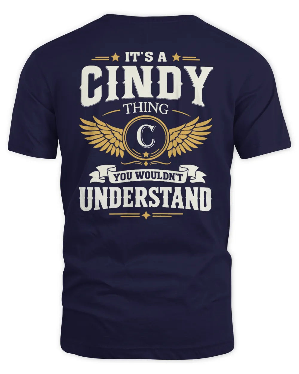 CINDY KT06-M008 It’s a [NAME] Thing – You Wouldn’t Understand | Personalized Vintage T-Shirt - Unisex Standard T-Shirt - Navy